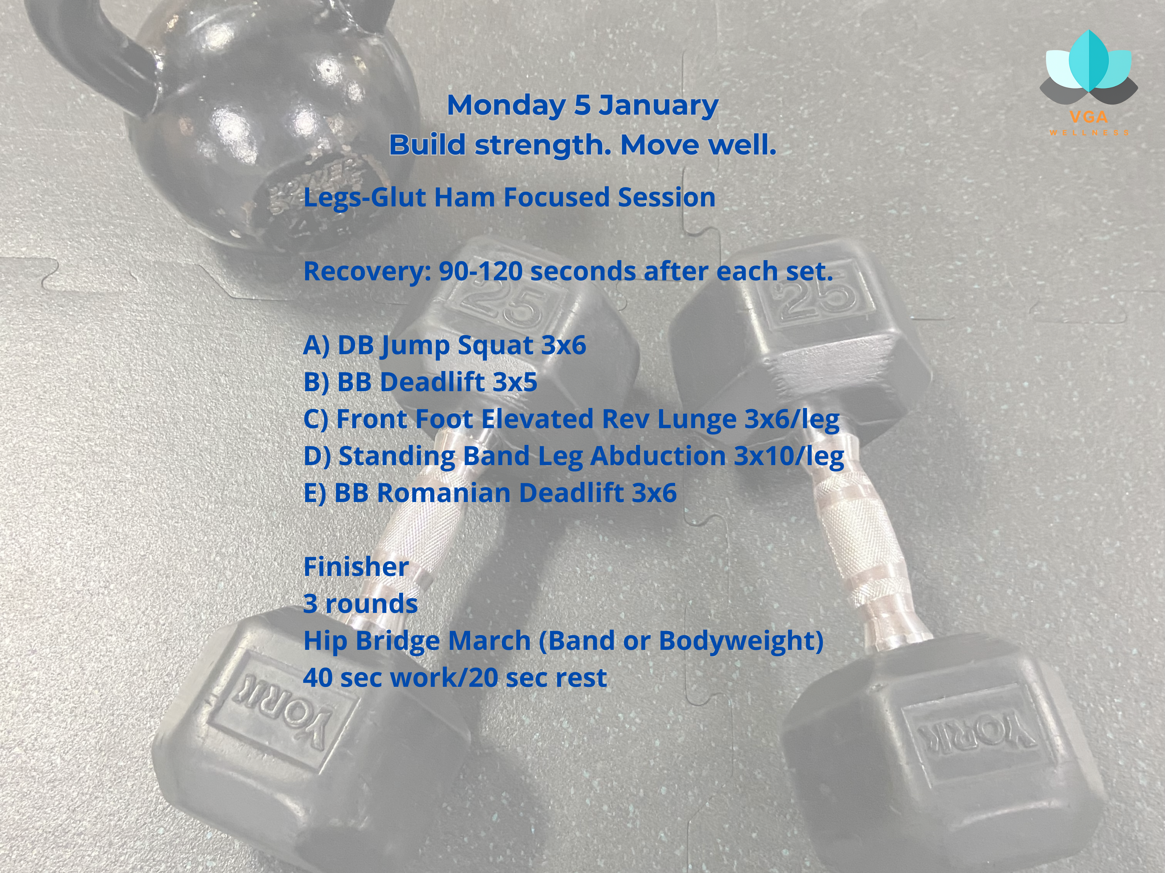 Training Journal: Monday 05 January